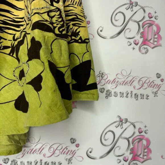 RDI Hawaii skirt sequin ombrΓ© pink orange yellow green sparkly shimmer volcano - Picture 9 of 15